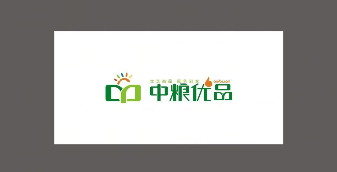 中粮优品 logo 设计