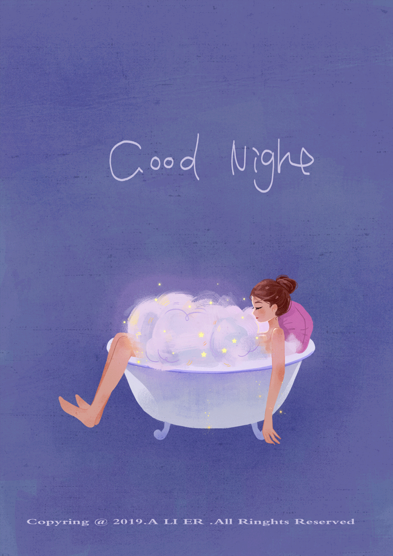 晚安自己|插画|商业插画|阿栗err - 原创作品 - 站酷