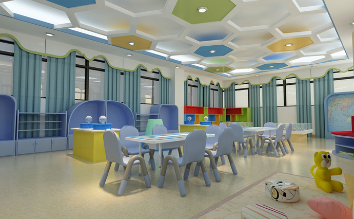 成都幼儿园装修设计《南充幼儿园》|室内设计