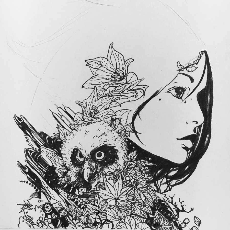 花之舞|绘画习作|插画|1049346219 - 原创设计作品 - 站酷 (ZCOOL)