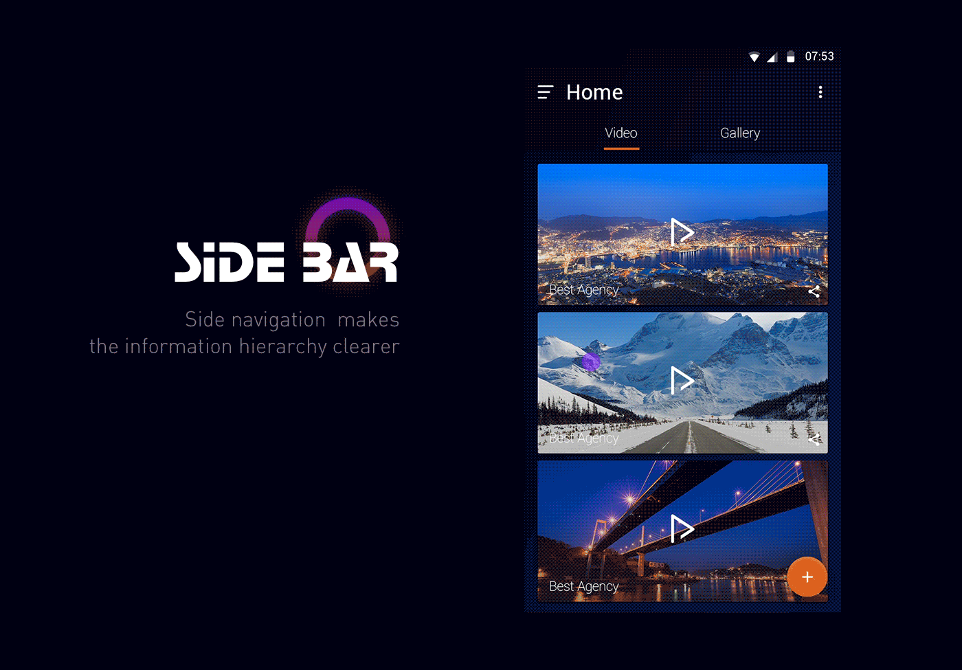 rve app design for android(material design)