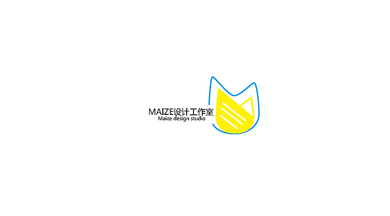 平面设计课程作业,题目是maize设计工作室的logo