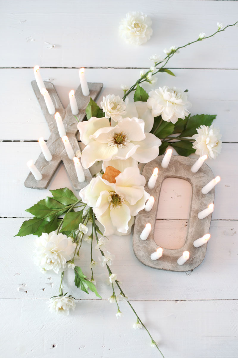 塑形土字母蜡烛插,简约北欧风|其他手工|手工艺