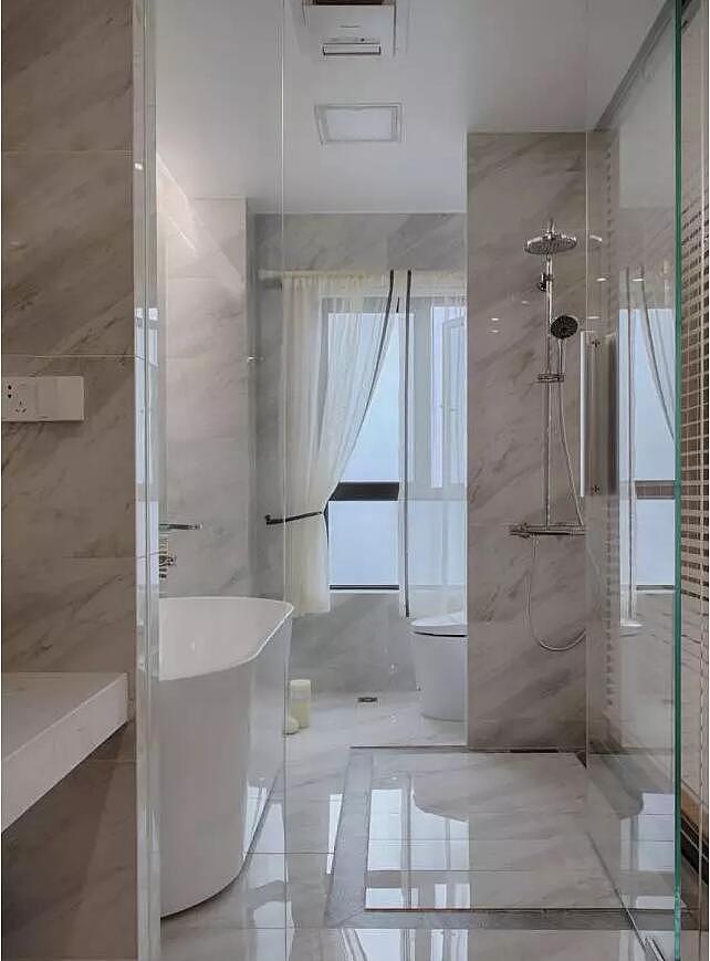 天伦庄园三室两厅95平现代轻奢风格装修样板