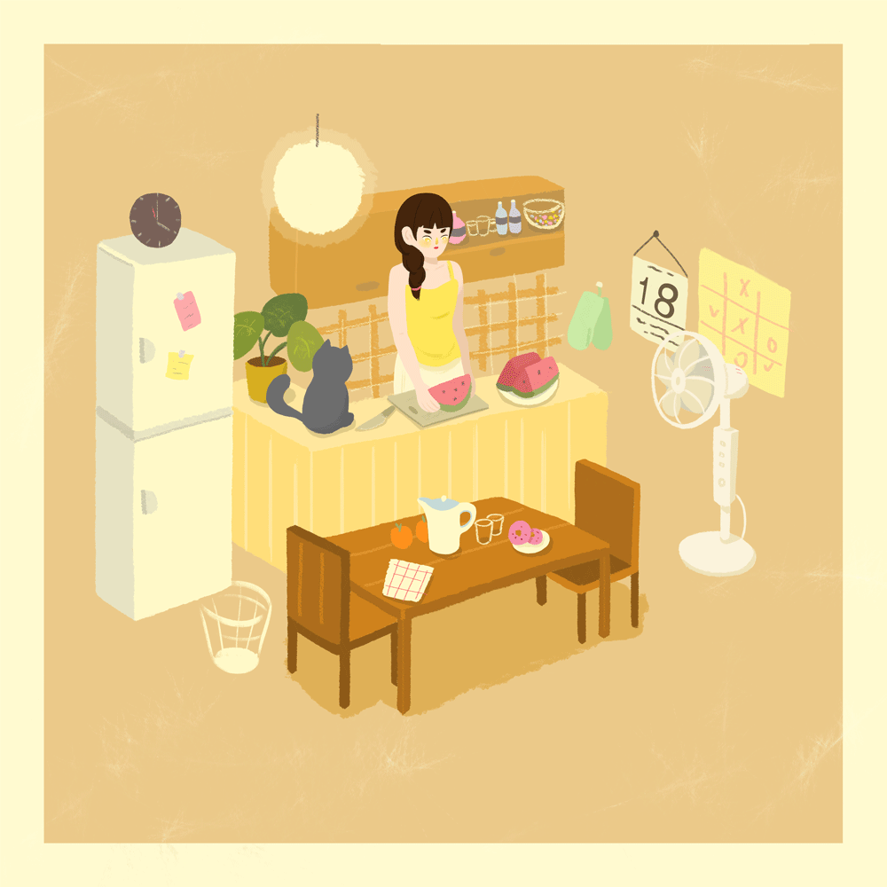 夏日|插画|商业插画|nikihong - 原创作品 - 站酷