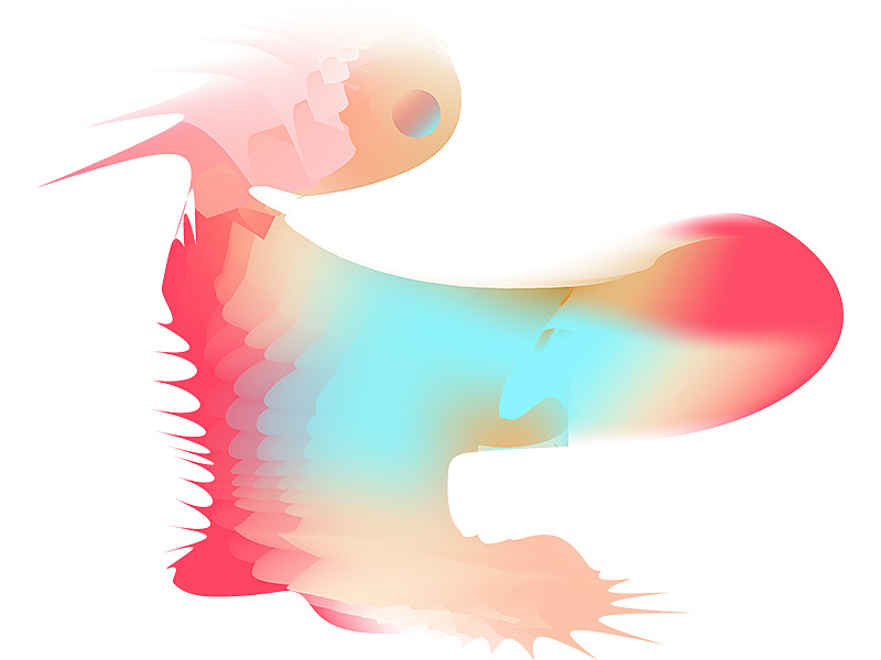 AI异形图形与色彩|UI|闪屏\/壁纸|墨许你倾世容颜