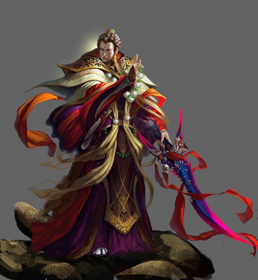 帝如来&鬼如来|绘画习作|插画|spawn478478 -