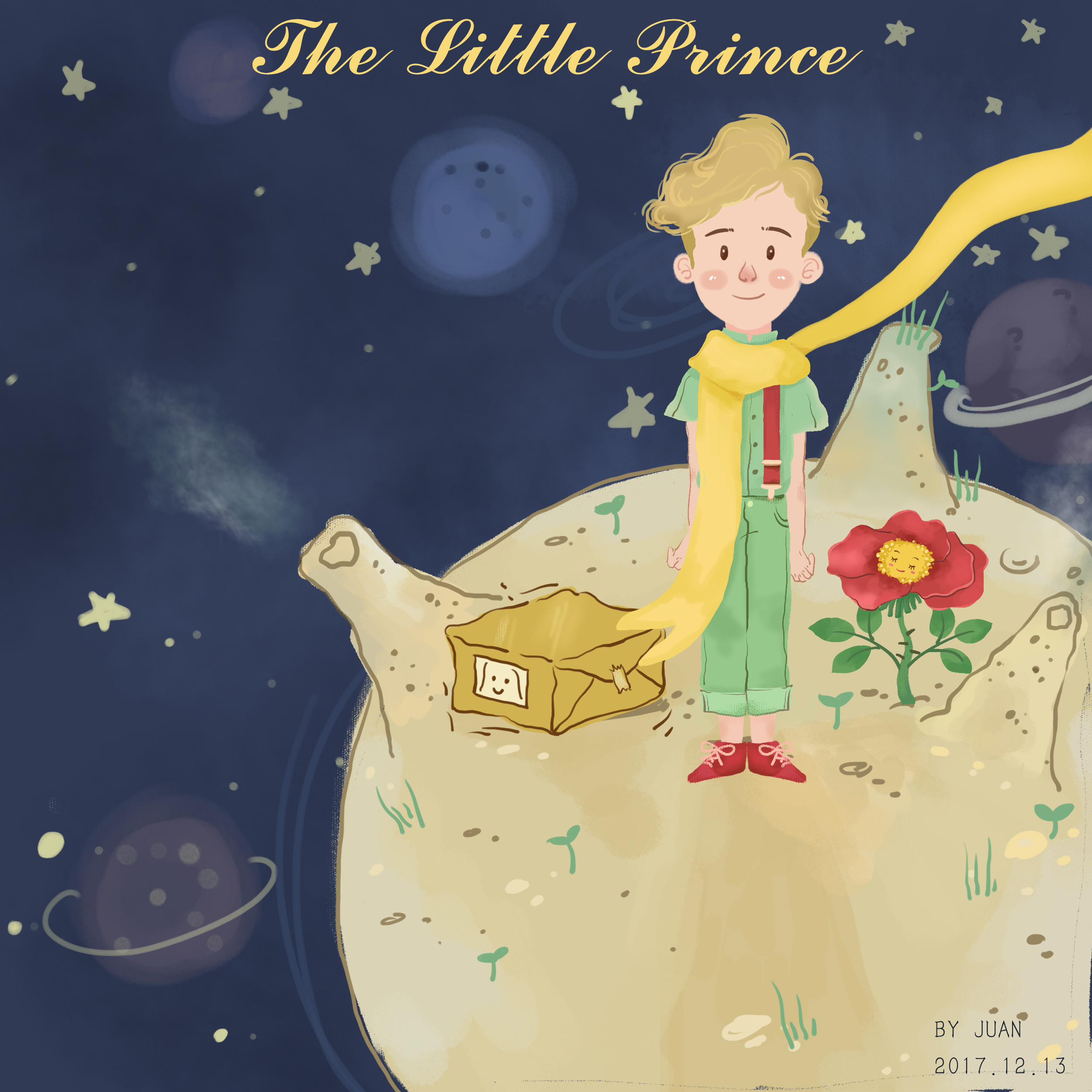 the little prince|插画|插画习作|尼古拉斯卷卷