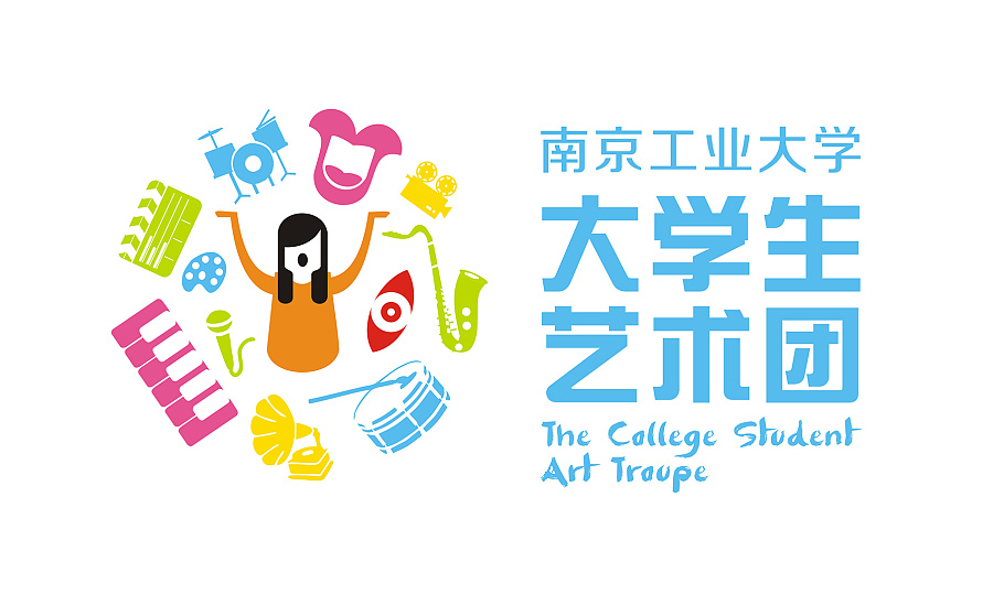 大学生艺术团-logo设计|标志|平面|青鱼哇呜 - 原