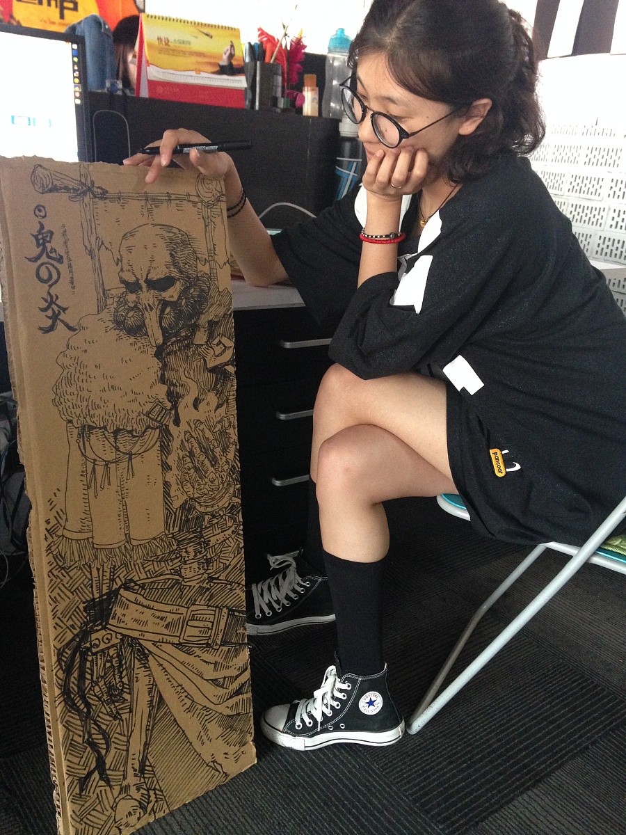 废纸壳儿|绘画习作|插画|dqxlovesqh_手工小制作