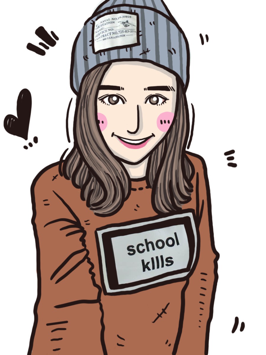 一些人物Q版画|肖像漫画|动漫|蔡伊婷 - 原创设