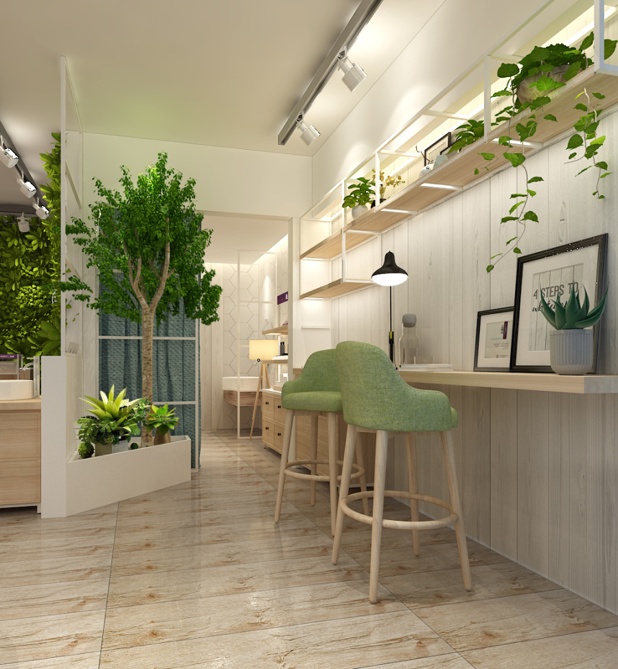 护肤品品牌店面设计|展示\/橱窗\/店面设计|空间\/