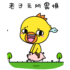 小黄鸡高登表情包-无所畏惧