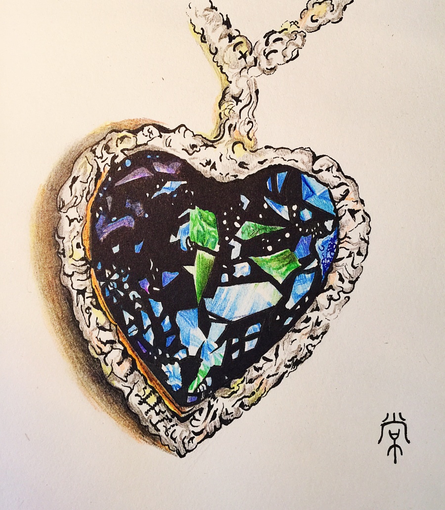 首饰设计|彩铅|纯艺术|猪小二 - 原创设计作品 -