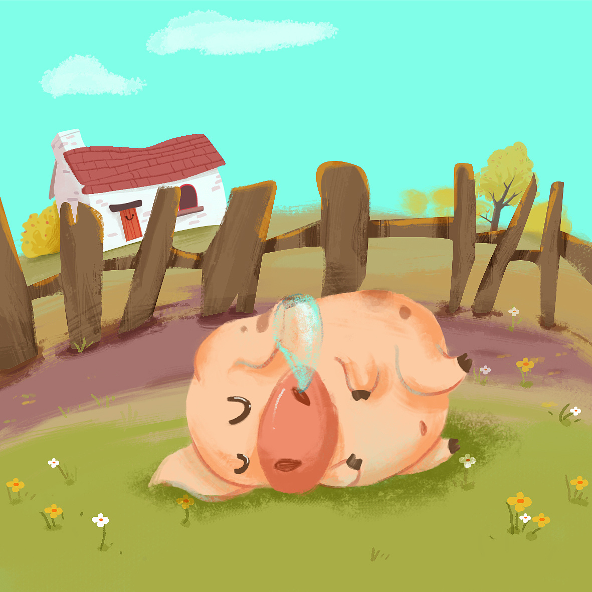 农场小动物|插画|儿童插画|A_mei张 - 原创作品