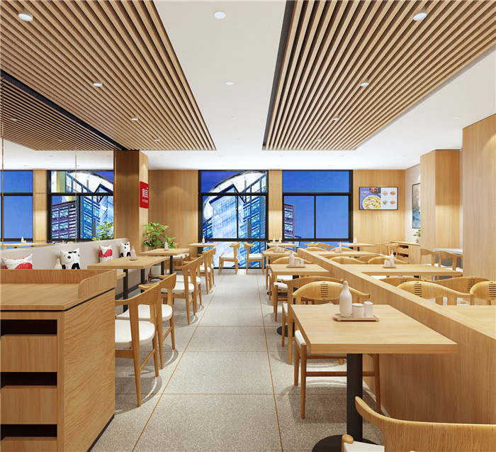郑州中餐厅装修设计公司-焦耳中式快餐厅装修设计案例