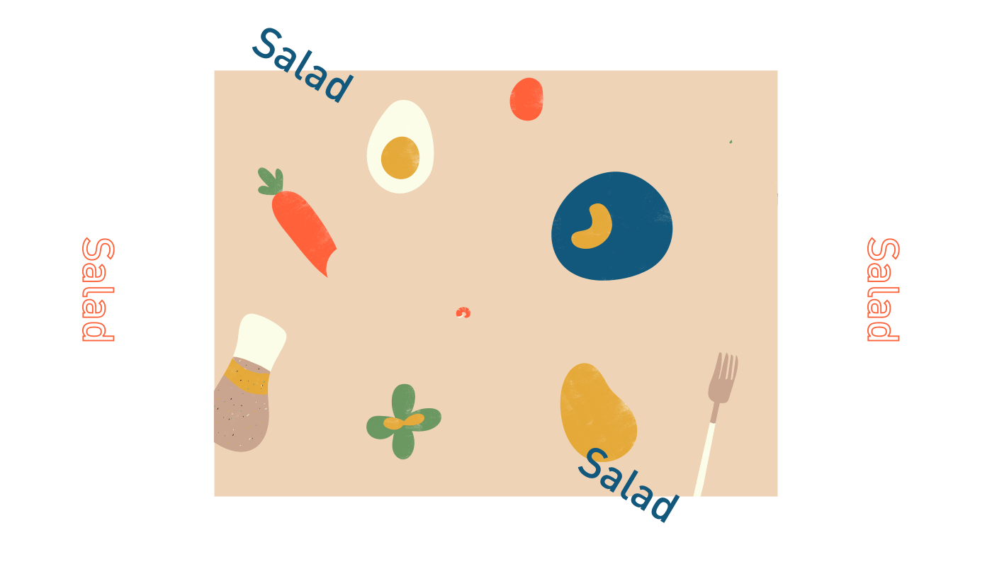 与动效 切胡萝卜 旋转生长的薄荷 落下的腰果 嘻嘻 motion graphics