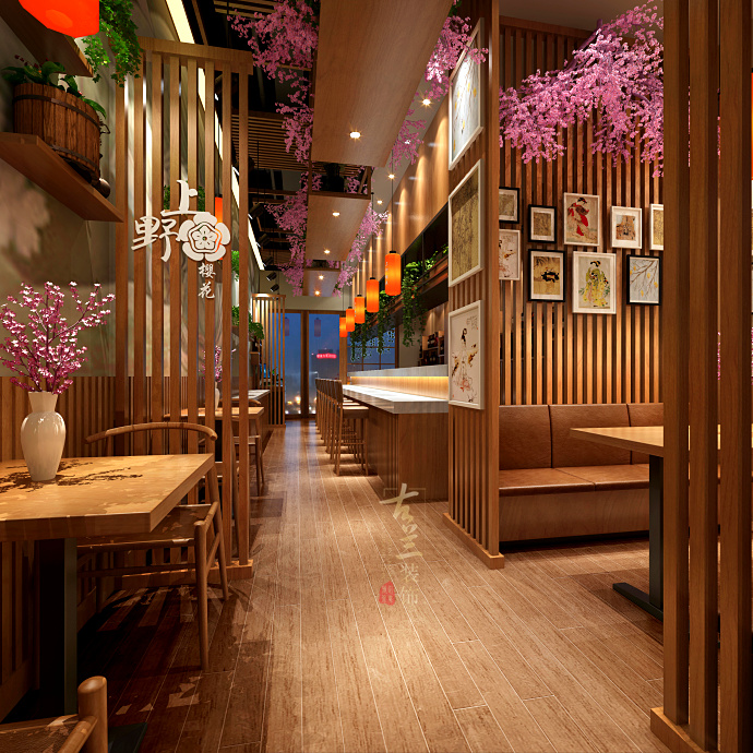 《上野樱花料理店》-成都日式料理店装修公司