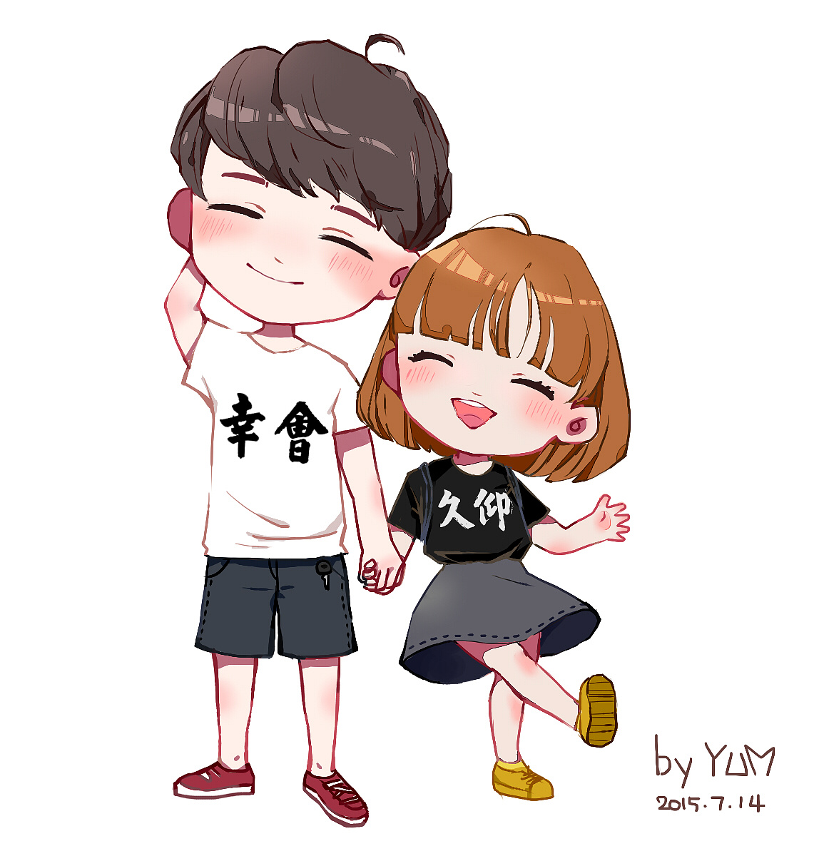 幸会有你,久仰一生|插画|插画习作|晕妹纸 - 原创