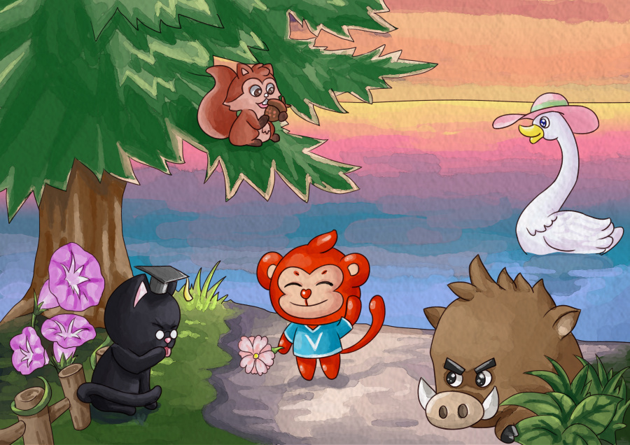 一言不合就发站酷~万科阿猴的故事绘本= =。水