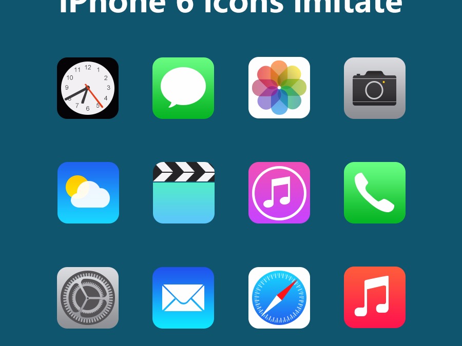 iphone   app icon临摹