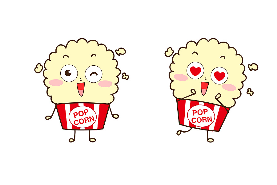 爆米花一枚|单幅漫画|动漫|正义的小白兔 - 原创设计