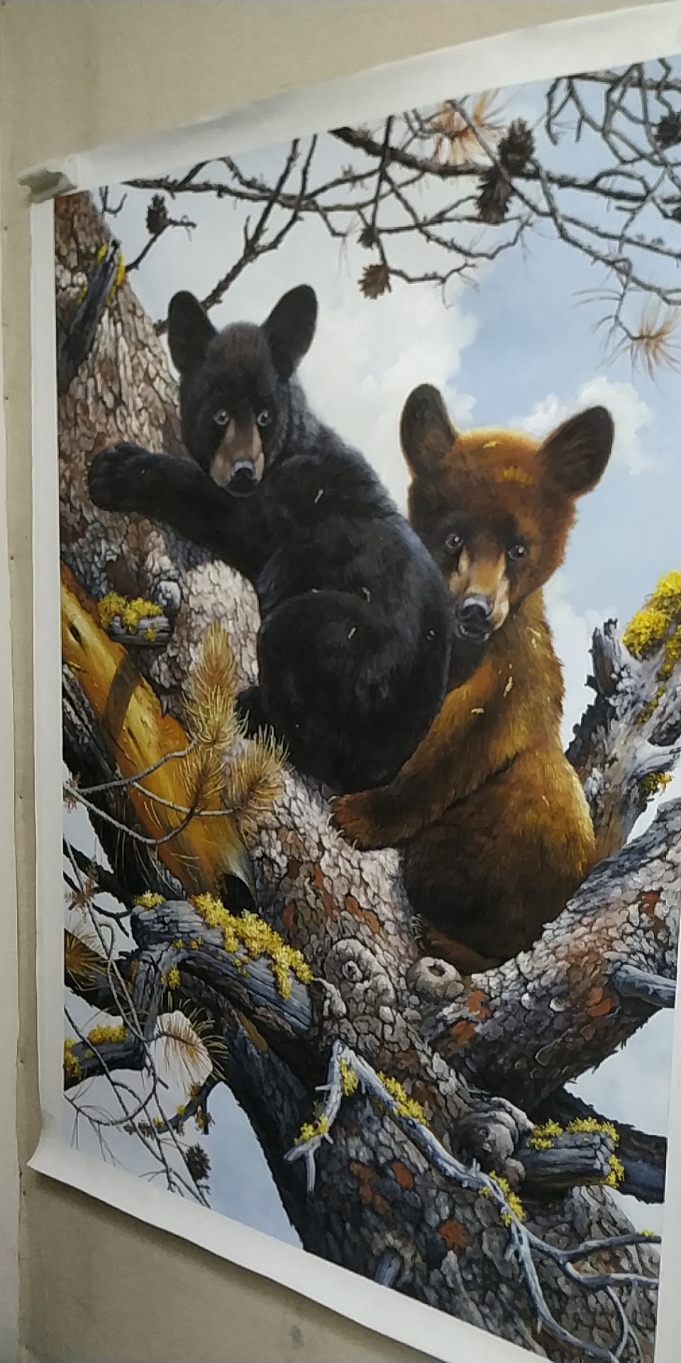 两只小熊|纯艺术|油画|小长春 - 临摹作品 - 站酷