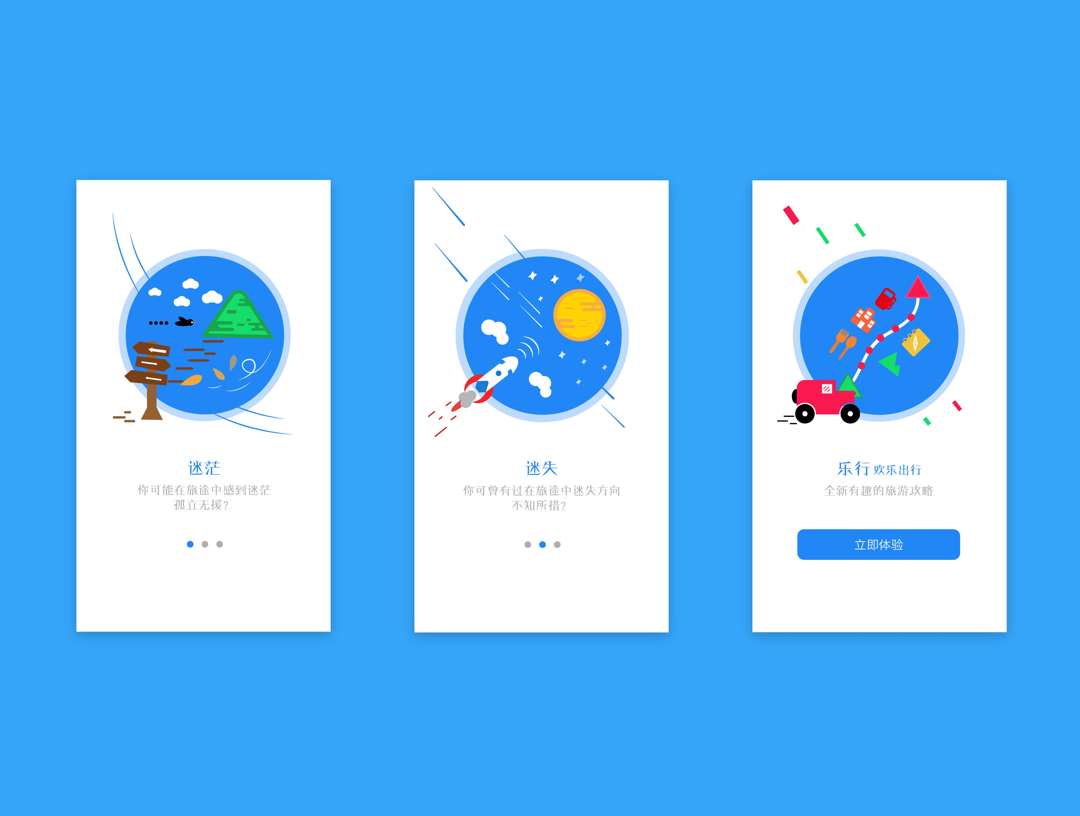 昨天做的旅游app引导页,今天想用flash做成