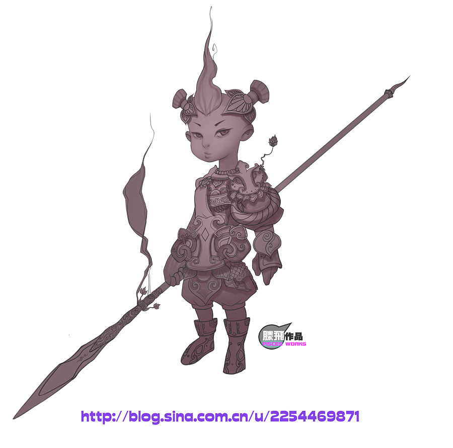 滕飞作品 4D电影《哪吒》人物造型设计|其他|其