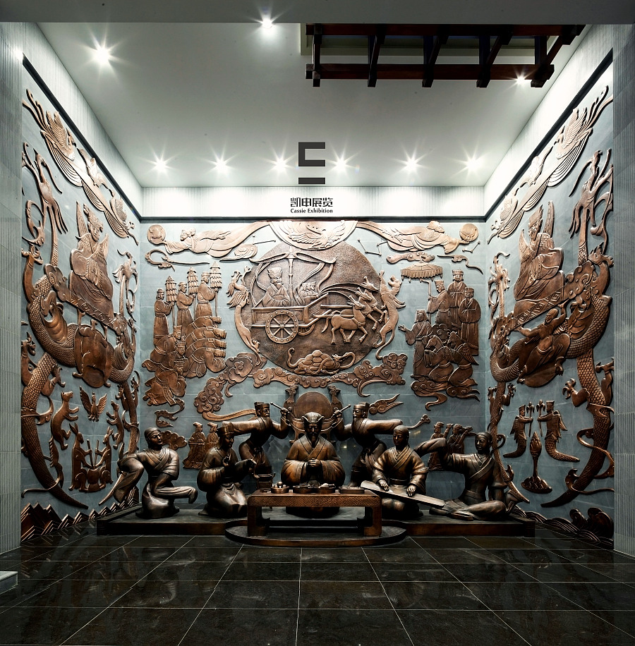陕西绥德汉画像石博物馆|空间|展陈设计|zhangbo1019