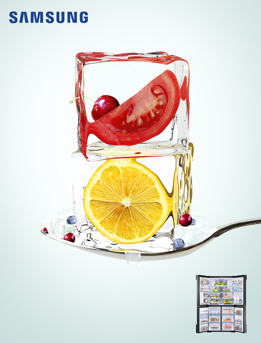 【三星家电】冰箱 微博活动推广海报设计作品