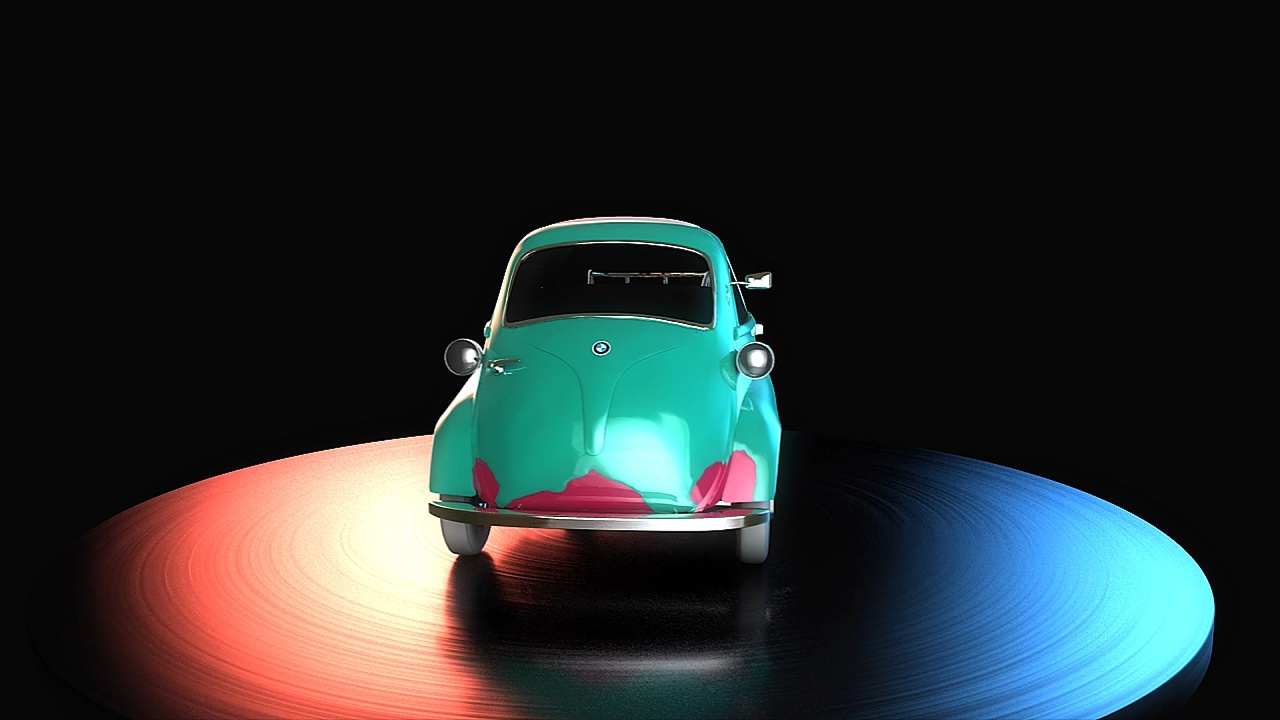 c4d制作bmw汽车脱变动效