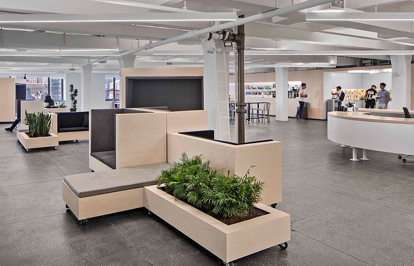 西安办公室装修公司分享大空间办公室装修效果图