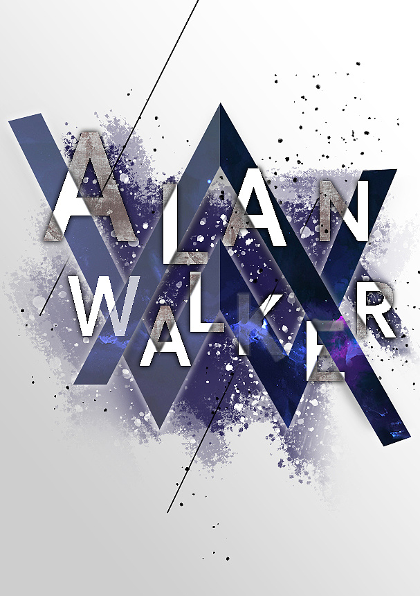 alan walker|平面|标志|simple暮霭 - 原创作品