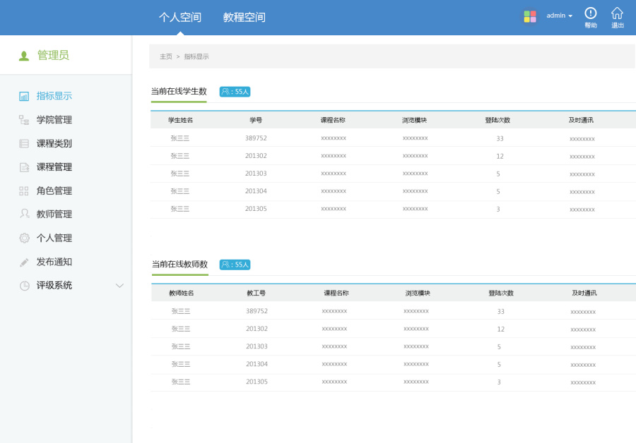 后台管理界面教育类|企业官网|网页|稀饭xx - 原