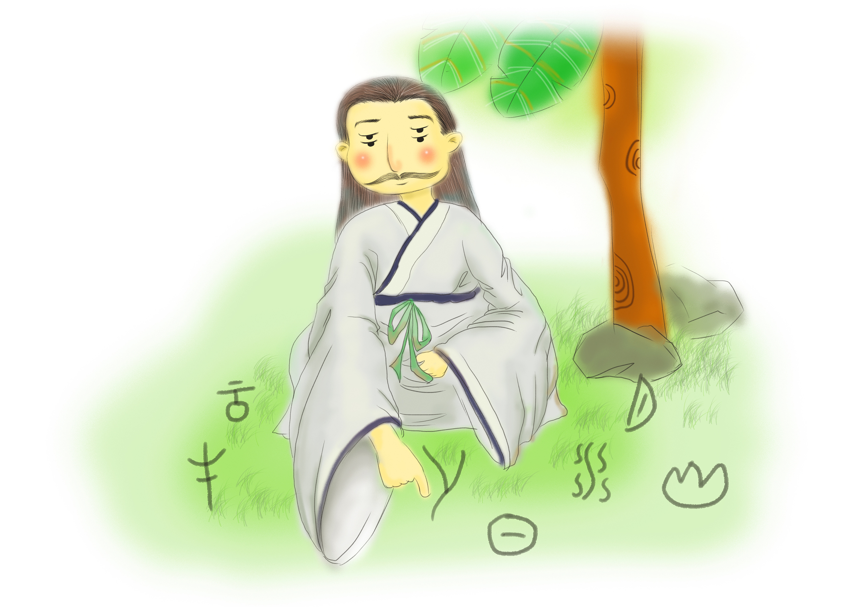 儿童国学插画《千字文》