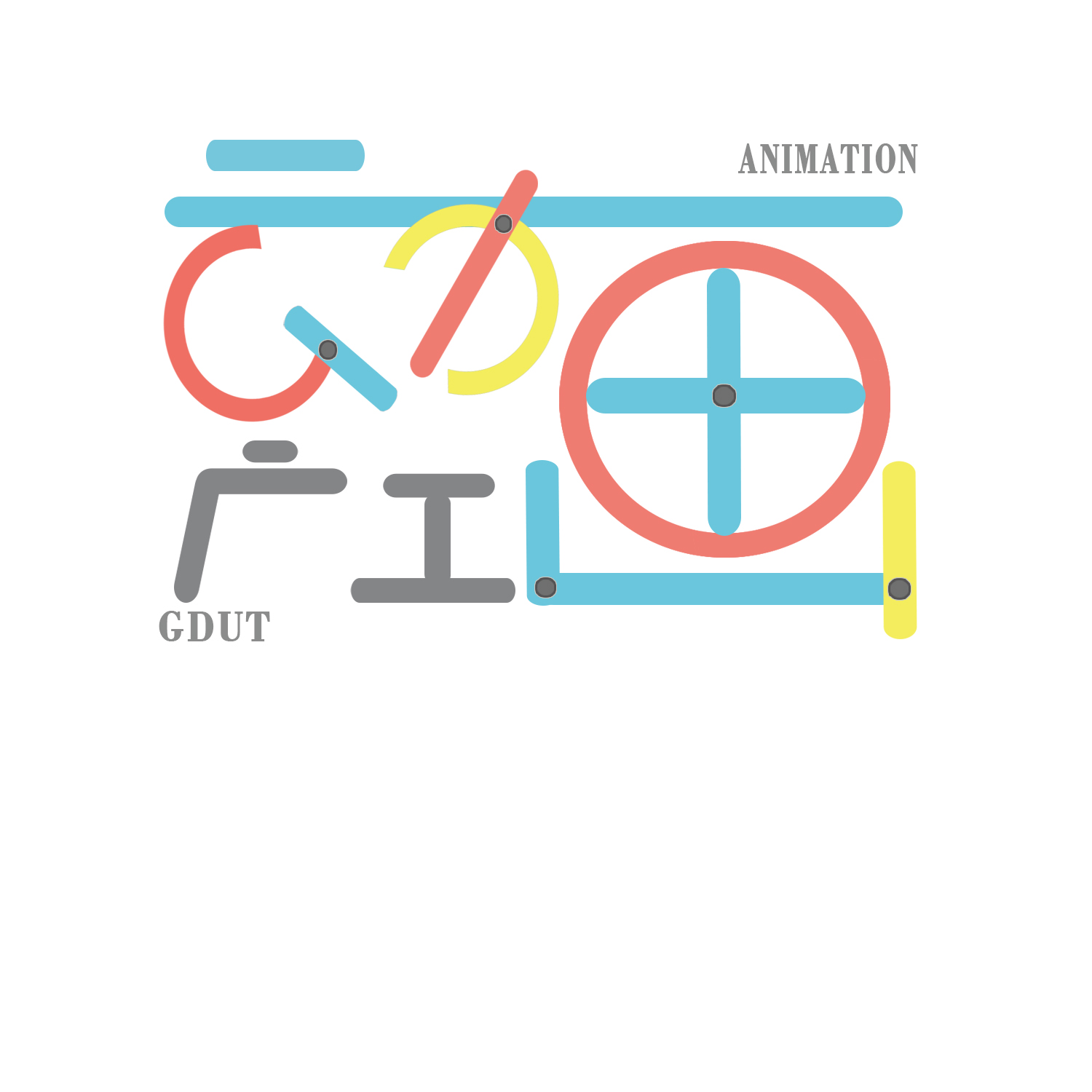 广工动画的logo设计.