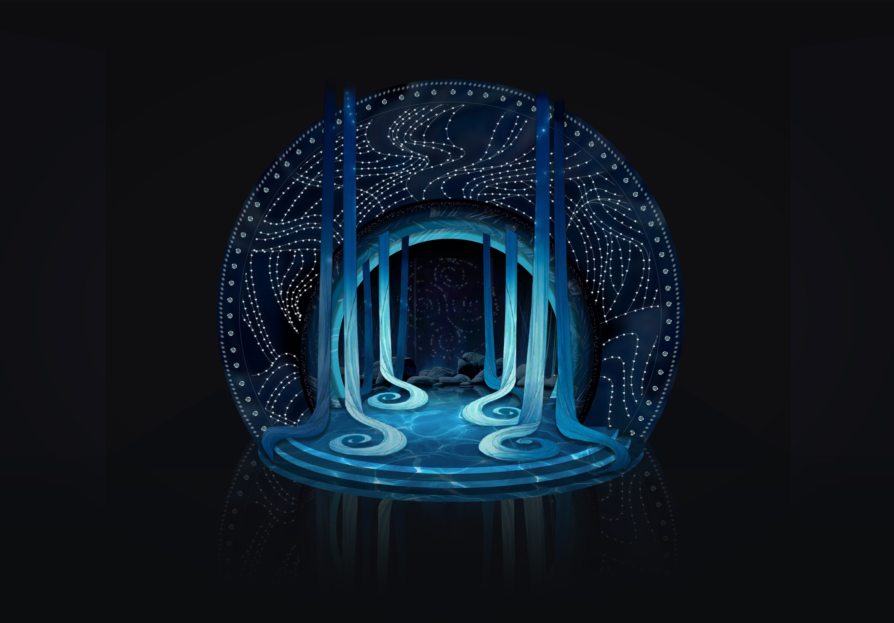 《海洋之歌》舞台场景设计|插画|其他插画|一号尾巴 - 原创作品 - 站酷 (ZCOOL)