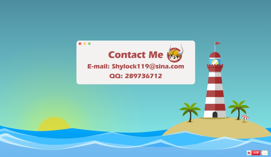 Html5扁平化风格互动简历|个人网站\/博客|网页