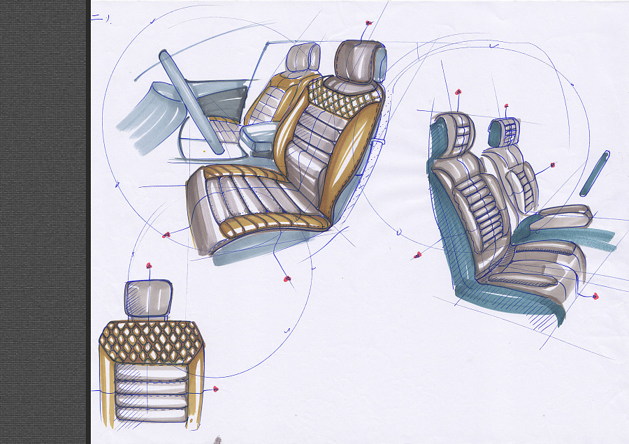 汽车座椅外观设计|人机交互|工业\/产品|Mi_xiaobai - 原创设计作品 - 站酷 (ZCOOL)