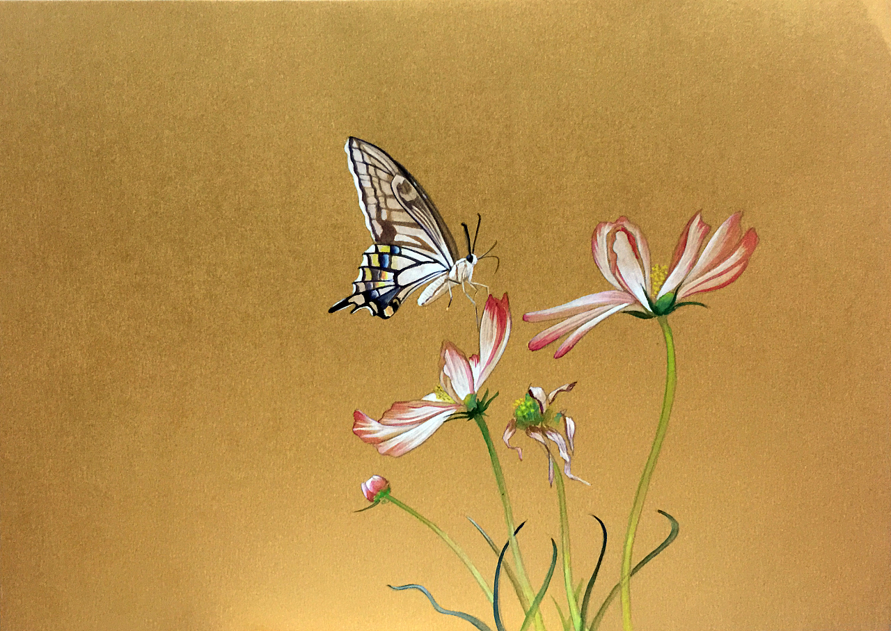 蝶恋花|纯艺术|水彩|周亚山 - 原创作品 - 站酷