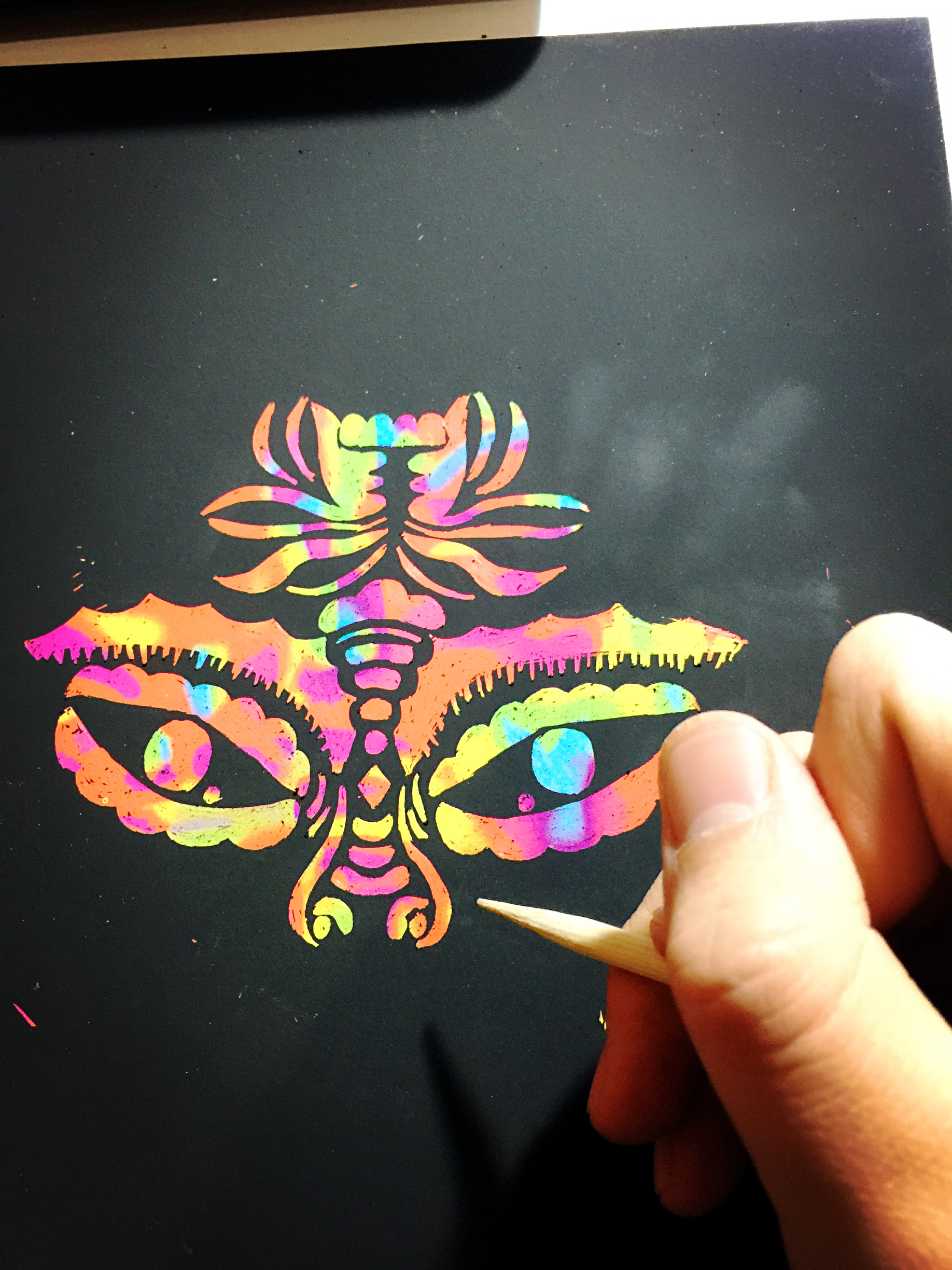 《稀奇古怪》第一次刮画尝试