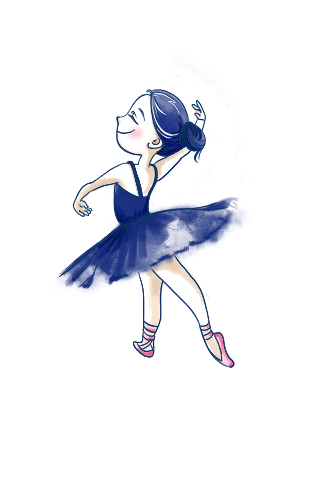 小女孩6岁时就梦想成为一名优秀的芭蕾舞娘