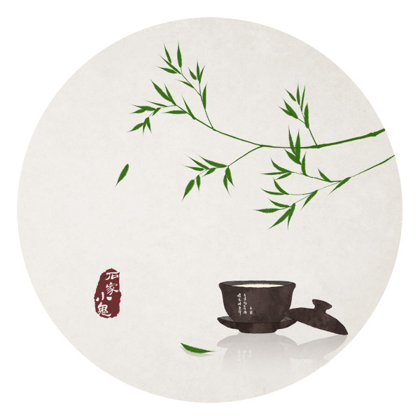 水墨中国风——竹间系列·古风夏季禅茶