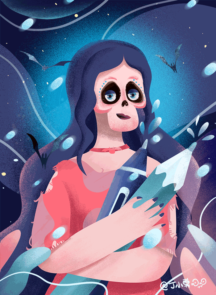 万圣节习作2|插画|插画习作|丁小莫momo - 原创作品 - 站酷 (zcool)