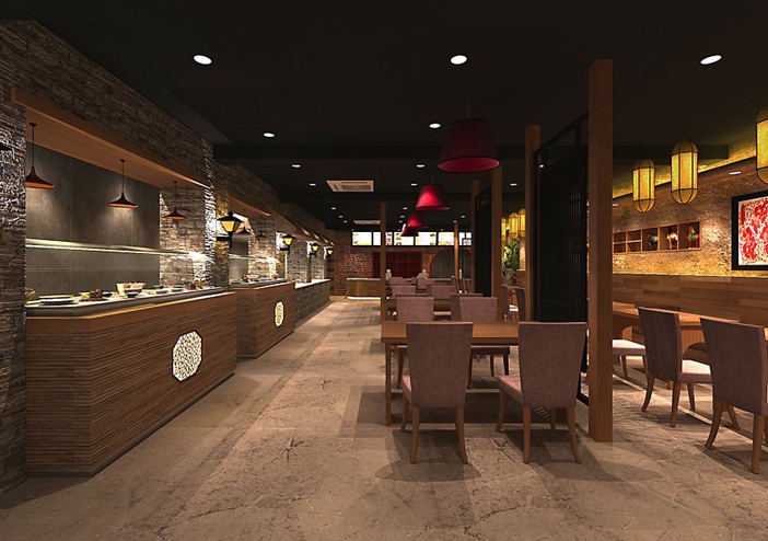 西北乐快餐厅--玉门餐厅设计|玉门餐厅装修|室内