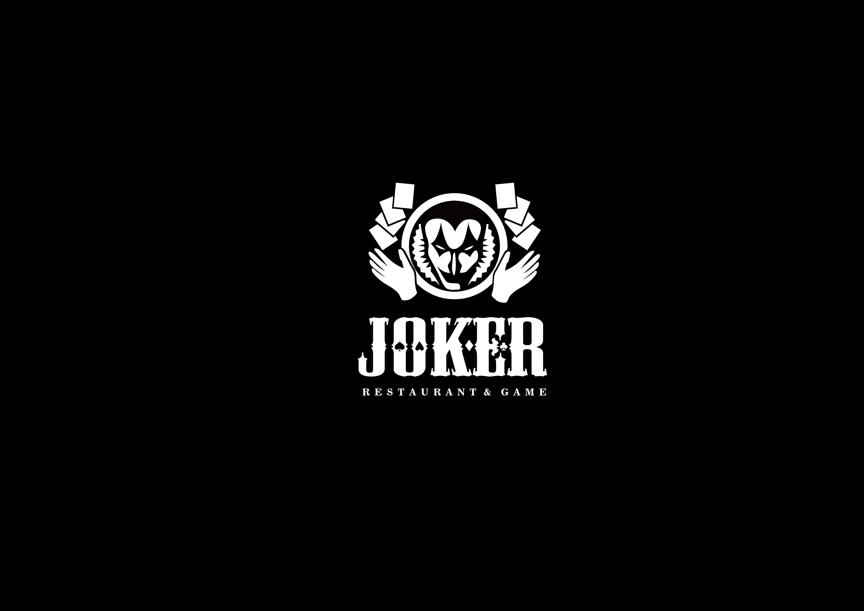 「joker」德州扑克博弈美式餐厅品牌logo设计方案