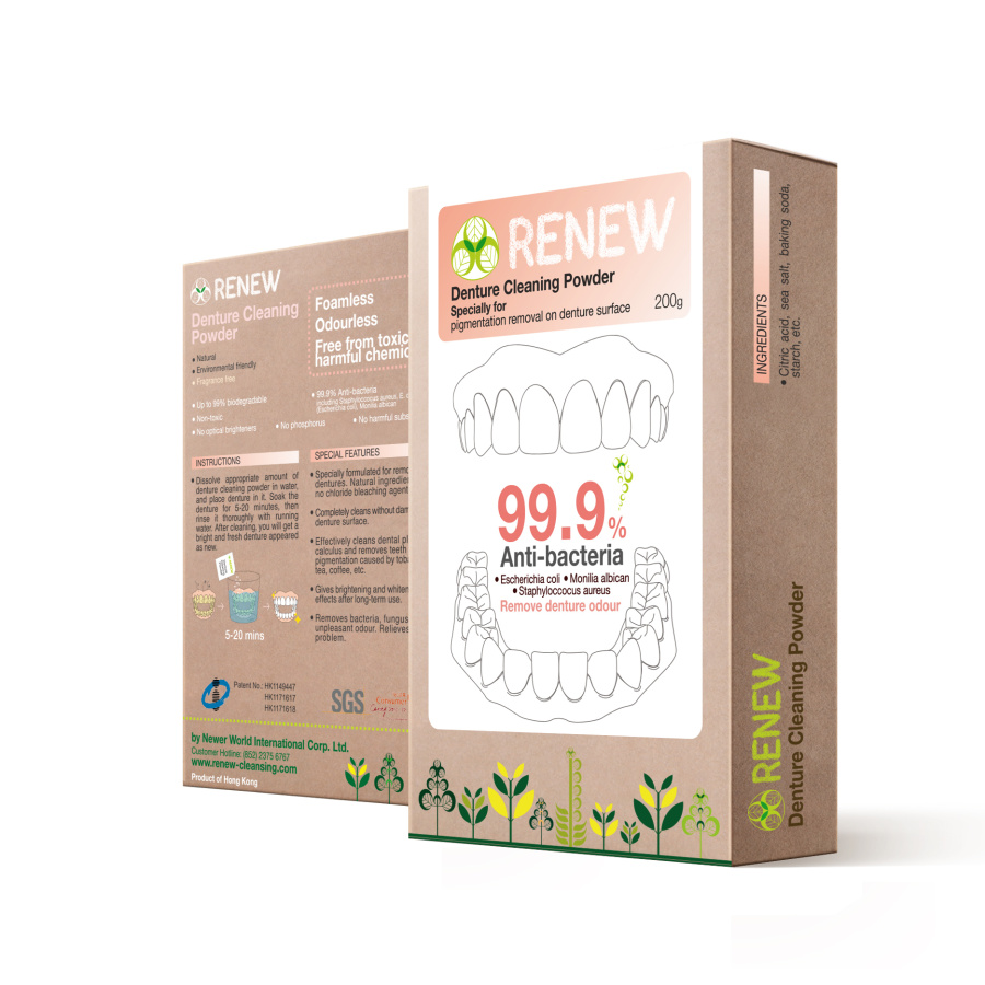 RENEW假牙清洁粉200g Denture Cleaning Po