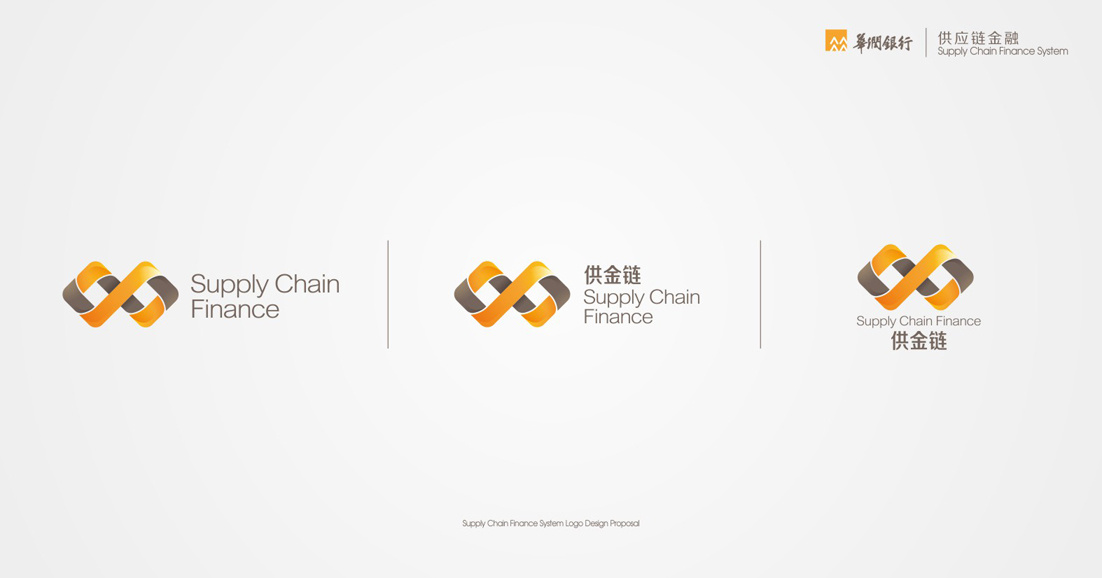 华润银行供应链logo提案