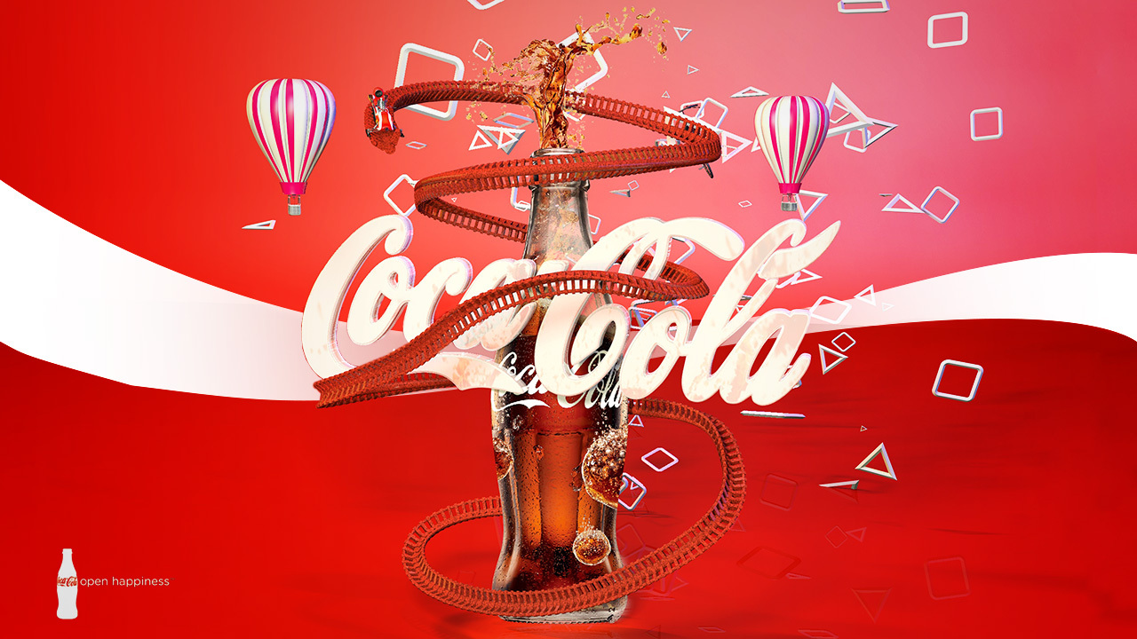 可口可乐可口可以创意广告海报图